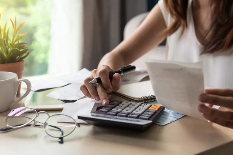 calculator and pen