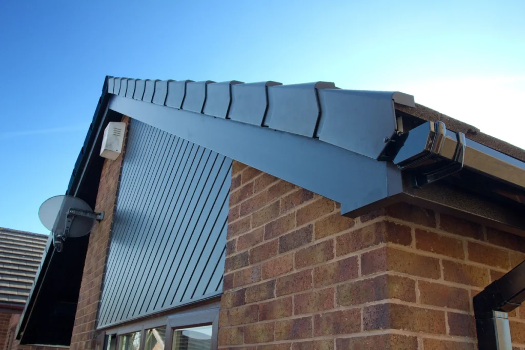 fascia on roof black